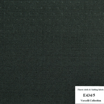 E434/5 Vercelli CVM - Vải Suit 95% Wool - Xanh Lá Trơn